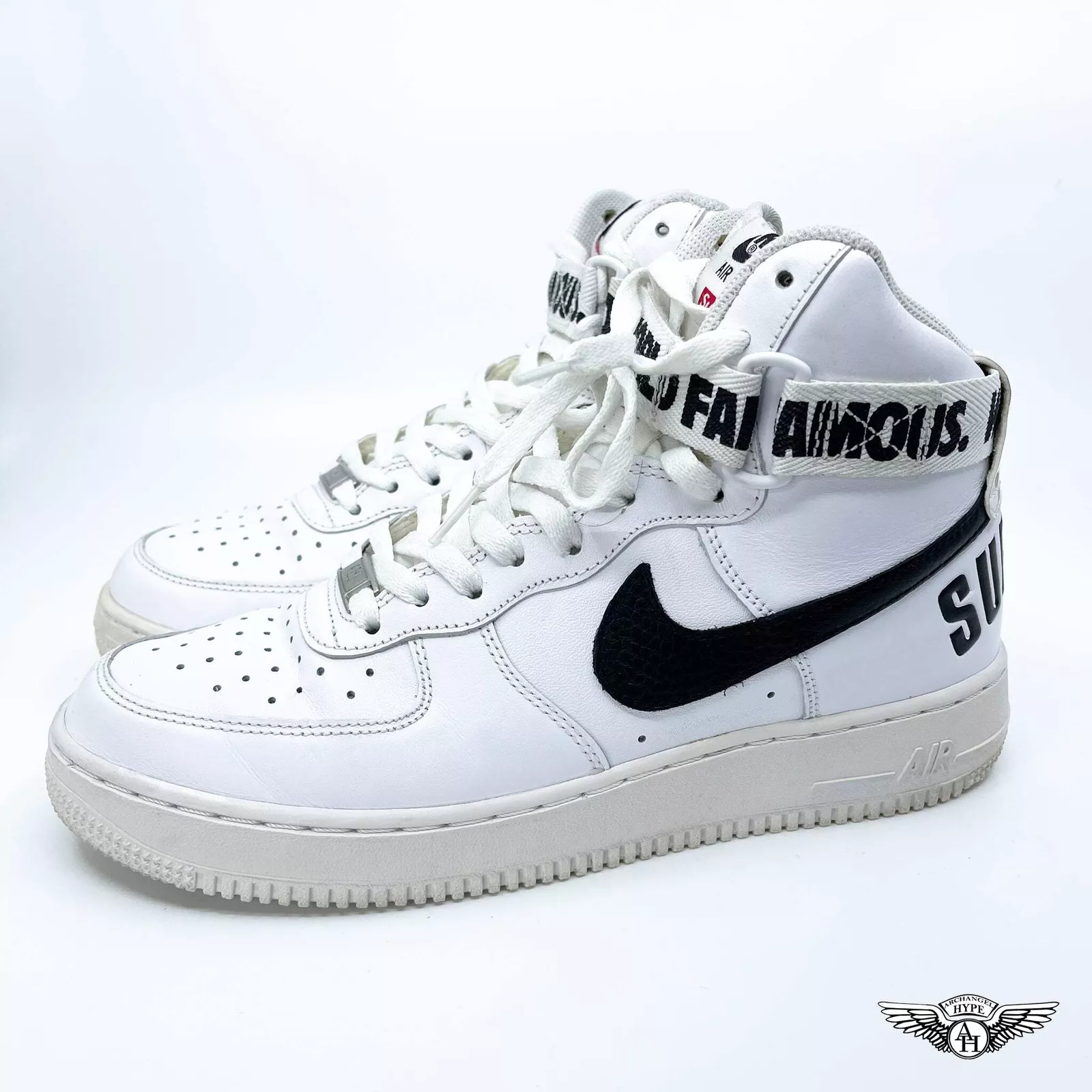 Nike Air Force 1 High Supreme World Famous Blanc