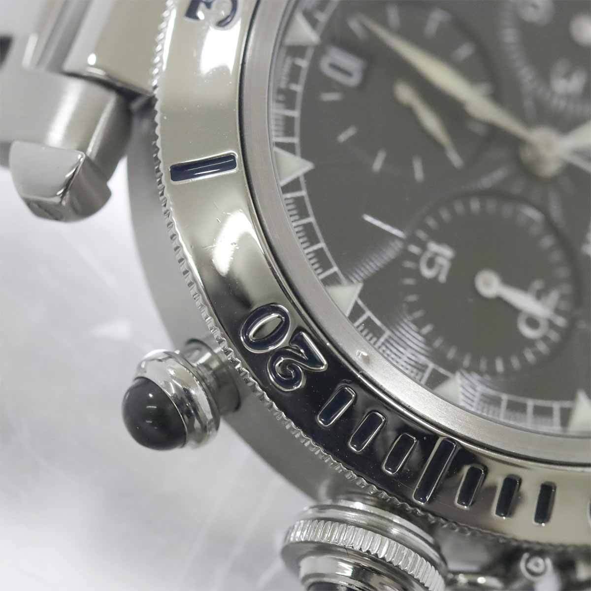 Cartier Pasha 38mm W31030H3 Chronograph Date Automatic Silver Dial 90269467 Cartier Pasha Seatimer Chronograph Steel 38MM - Silver Dial  main image 4