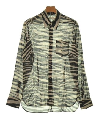 DRIES VAN NOTEN Casual Shirt WhitexBlack(Zebra) 50(Approx DRIES VAN NOTEN Casual Shirt WhitexBlack(Zebra) 50(Approx