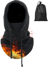 Ski Mask Fleece Thermal Balaclava, Cold Weather Absorbent Soft Headband