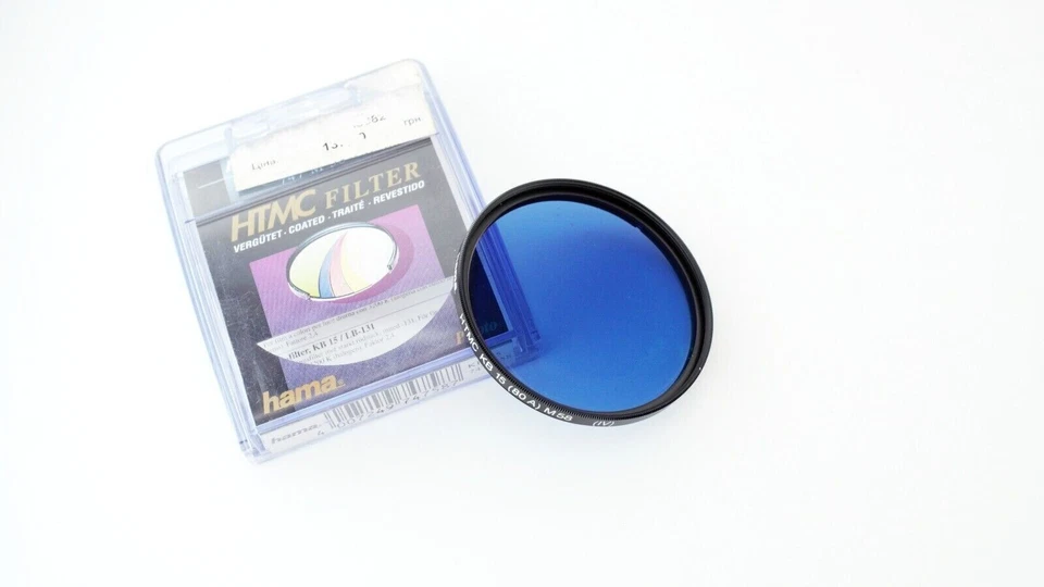HAMA 58mm HTMC KB 15 80A LIGHT BALANCING BLUE GLASS LENS FILTER M58 JAPAN - Image 3 of 4