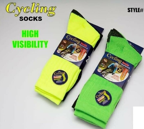 Cycling Socks Mens 2 Pairs Thermal Outdoor Sports Road Mountain Bike UK 6-11