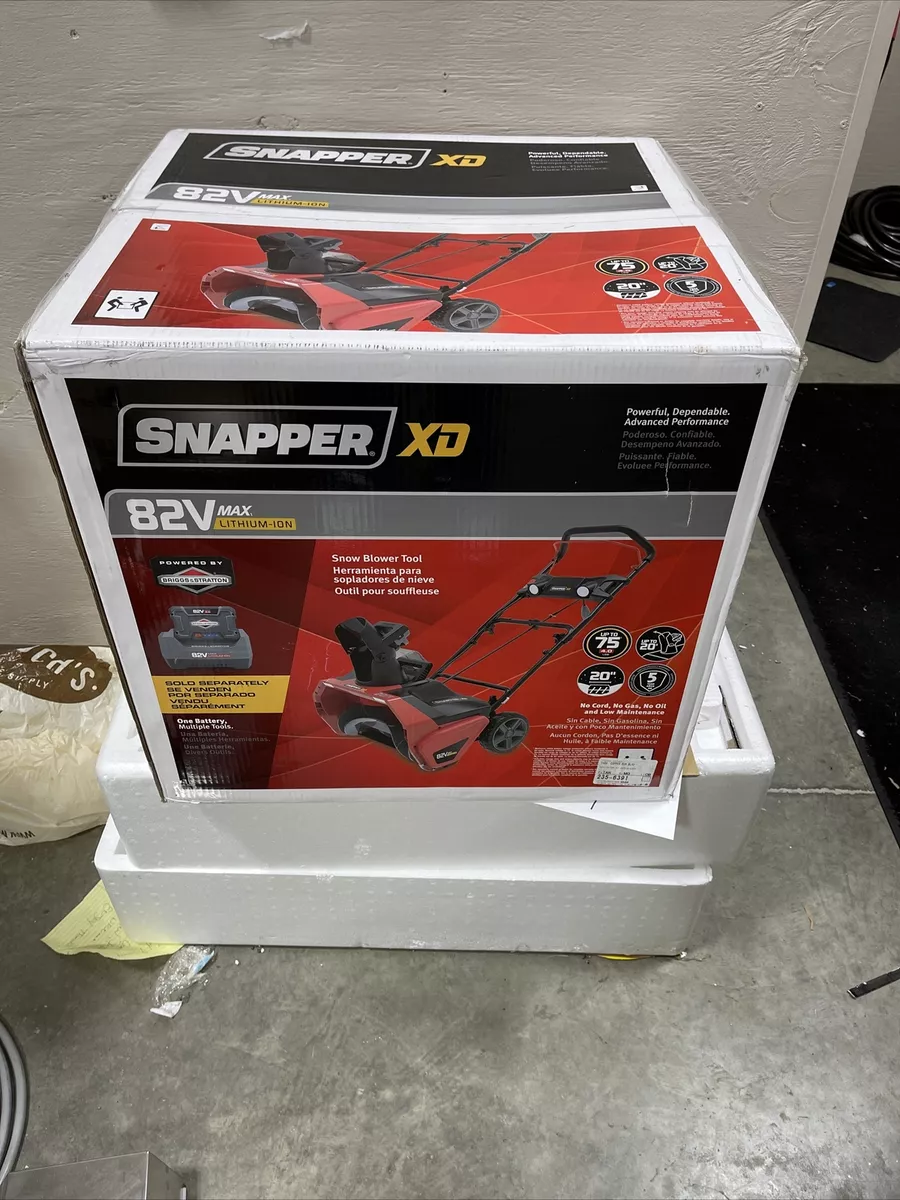 Snapper 1697185 XD 82V Max 20 Inch Single Stage Tool Fast