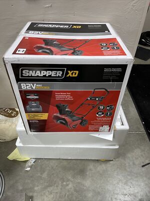 Snapper MAX XD 82 Volt Cordless Single-Stage Snow Blower Red