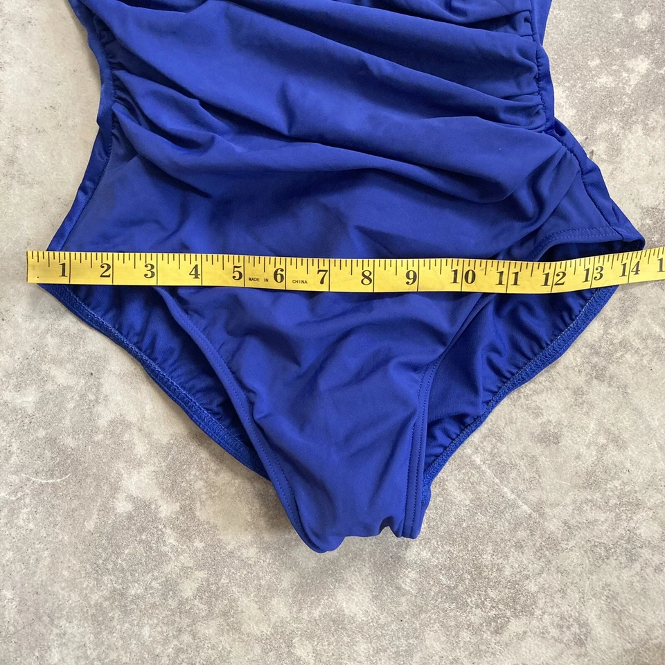 Traje de baño Mirclesuit para mujer talla 10 traje de baño de una pieza azul playa vacaciones Foto 3 de 4