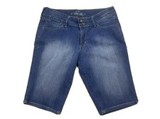 Old Navy Ultra Blue Denim Jean Bermuda Shorts Size 8 Waist 32" 