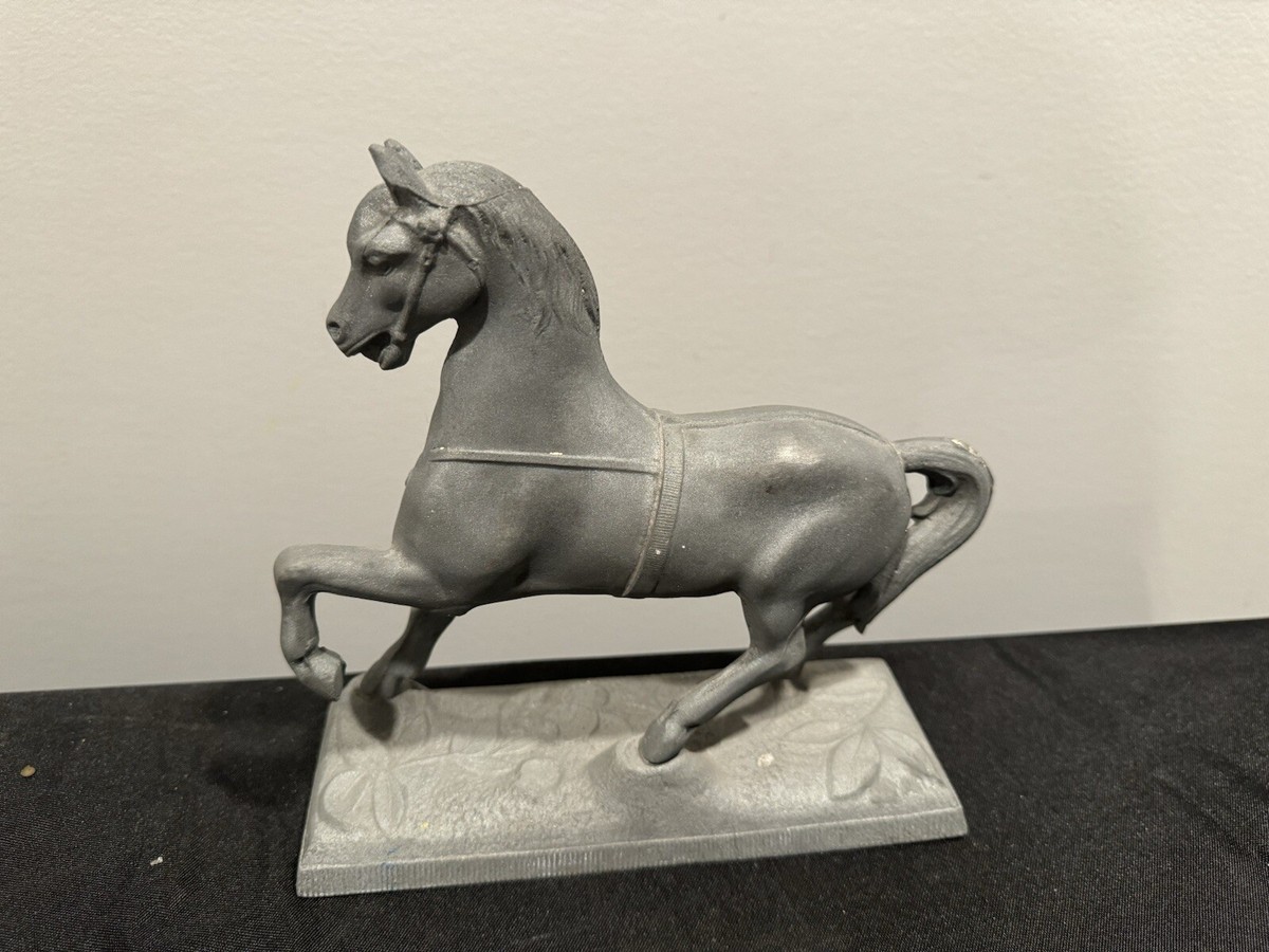 Antique Spelter Horse Statue 