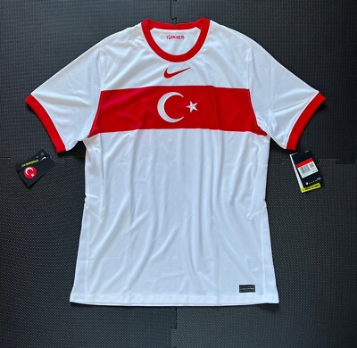 Maillot de football homme Nike Turquie National blanc grand CD0735