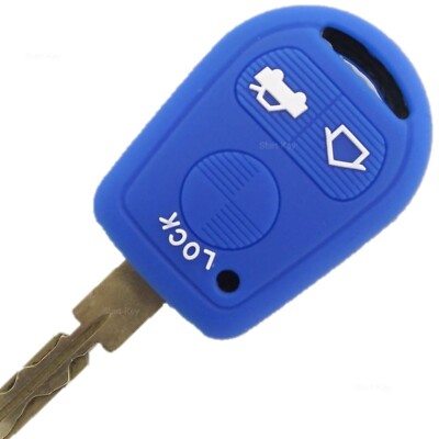 Schlüssel Silikon Cover Hülle für Bmw E3er E36 E39 5er  E34 7er E38 Z3 E36 Blau