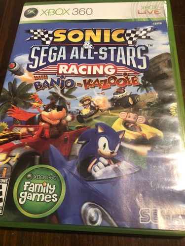Sonic & Sega All-Stars Racing With Banjo-Kazooie (Microsoft Xbox 360, 2010) gebraucht
