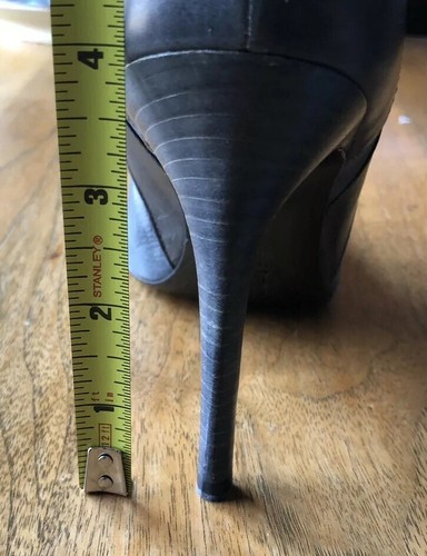 Bruno Frisoni Boots Women's Size 37 6.5 New Gray Leather High Heel Made in Italy - Picture 9 of 12
