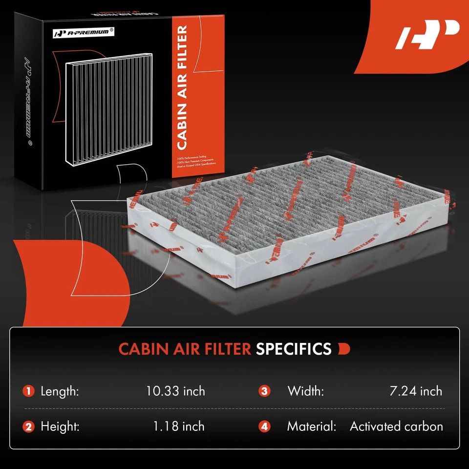 2x Filtro de Ar de Cabine de Carbono Ativado para Mercedes-Benz CL500 CL550 CL600 S350 - Imagem 2 de 4