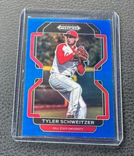 2022 Panini Prizm Draft Picks Tyler Schweitzer Blue Prizm