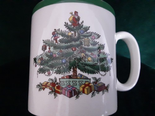 Spode Christmas Tree S 3324 F Dessert Plate & Mug Set Of 6 Pair. England - Picture 10 of 16