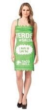 Taco Bell Packet Dress Verde Womens Partywear Halloween Costume Rasta Imposta
