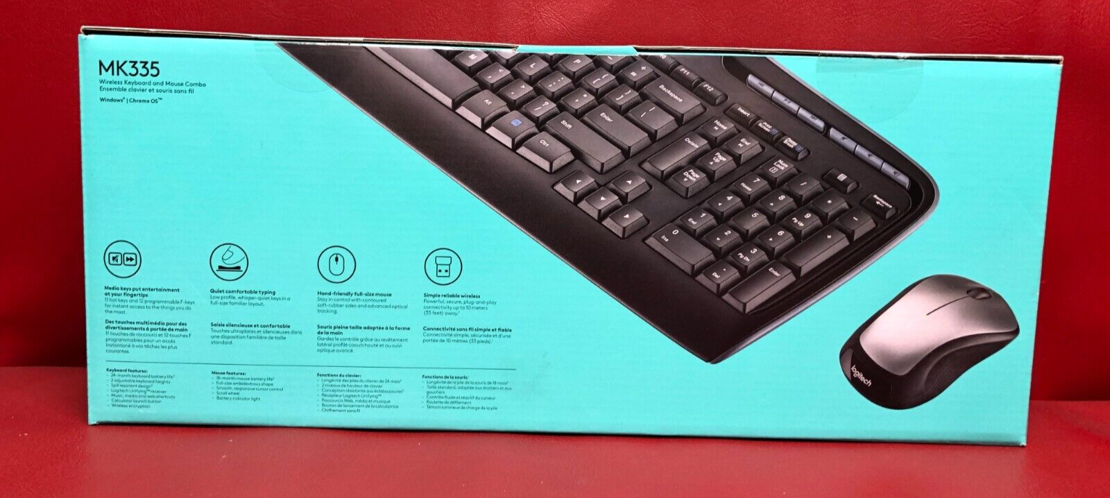 *NEW* Logitech MK335 Combo FullSize Wireless Keyboard & Mouse 920