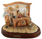 Vtg 1989 Disney Schmid Pinocchio Geppetto Workshop Figurine Ltd Signed Numbered