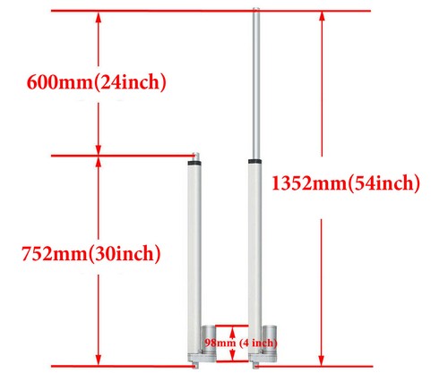 200N DC 12V Elektrischer Linearantrieb Linear Actuator Linearmotor 50mm -1300mm - Bild 35 von 49