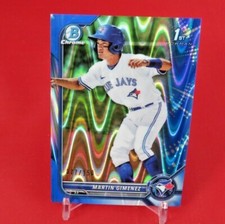 Martin Gimenez BLUE LAVA /150 1st Bowman RC 2022 Bowman Chrome Blue Jays
