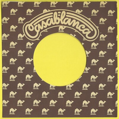 CASABLANCA (brown camel) - REPRODUCTION RECORD COMPANY SLEEVES - (pack of 10)