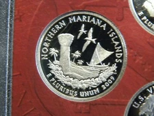 2009 S SILVER GEM PROOF MARIANA ISLANDS TERRITORIES QUARTER 90% SILVER FREE SHIP