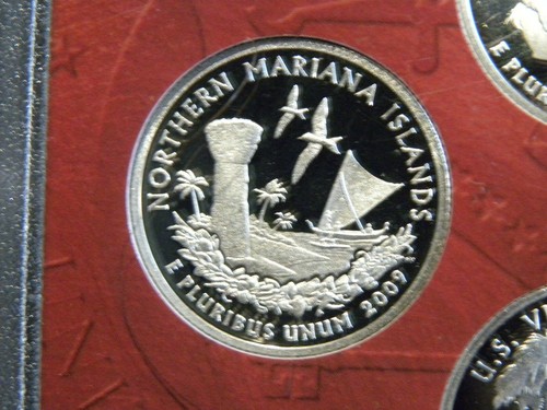 2009 S SILVER GEM PROOF MARIANA ISLANDS TERRITORIES QUARTER 90% SILVER FREE SHIP - 第 1/1 張圖片
