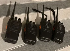 4pcs Retevis H-777 Two Way Walkie Talkie Radio - Black.   #N9