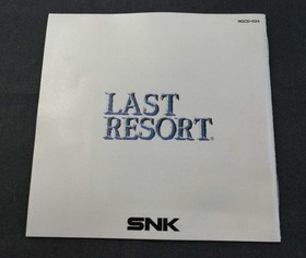 Neogeo Cd Software Model Last Resort Snk FL073