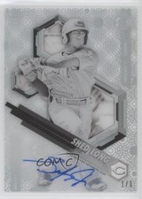 2018 Bowman High Tek Prospects Printing Proof Black 1/1 Shed Long Auto 6fs