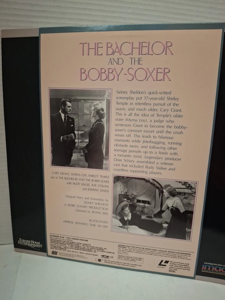 The Bachelor and the Bobby-Soxer (1947, Laserdisc)CARY GRANT , CLASSIC FILM Foto 2 de 2