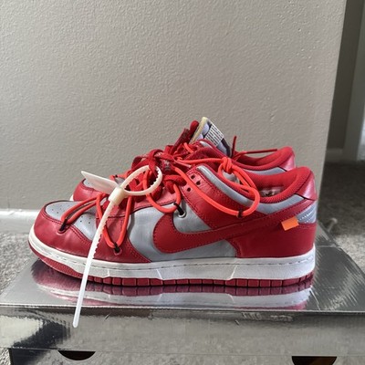 Nike Dunk Low Off-White University Red Size 10
