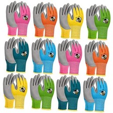 12 Pairs Kids Gardening Gloves Children Yard Work Glove Rubber Small Age 3-5 