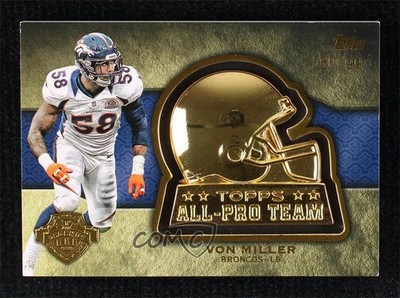 2013 Topps All-Pro Team Commemorative Relic 50/99 Von Miller #APT-VM 1q7