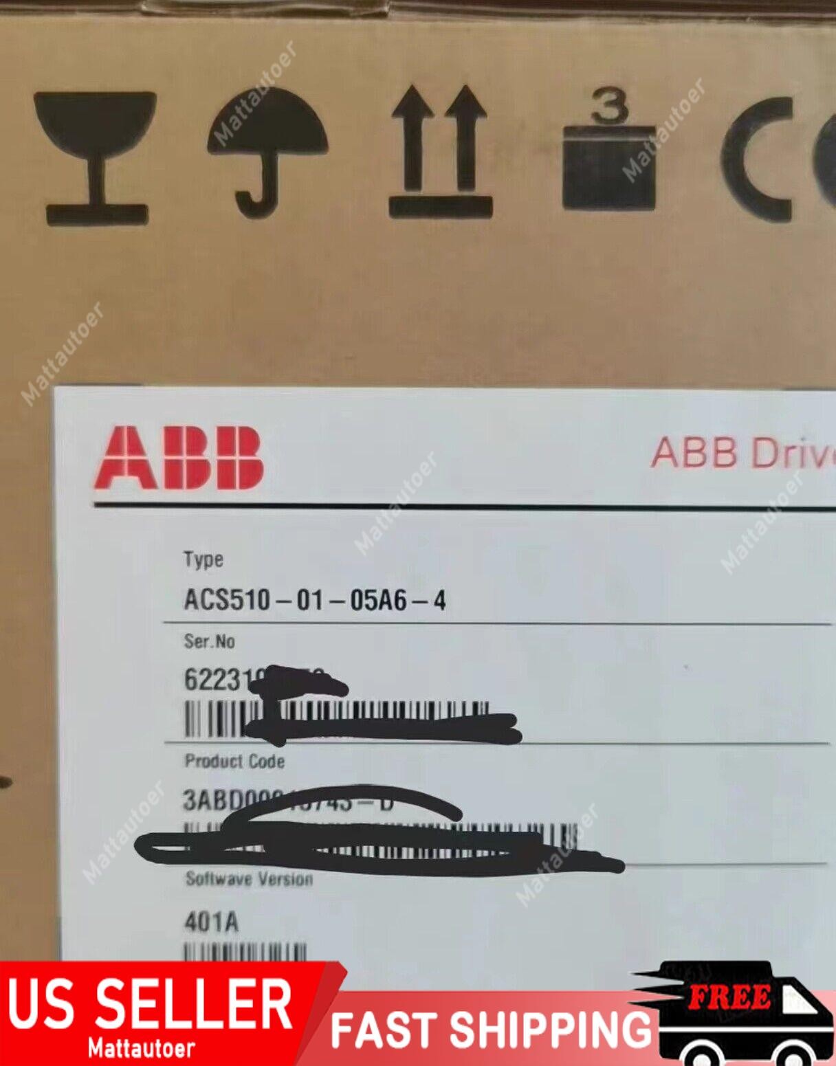 1pc ABB ACS510-01-05A6-4 frequency converter 2.2KW No Keypad