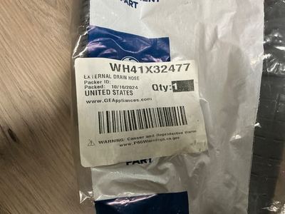 #ad wh41x32477 external drain hose for GE hot point washer $35.95