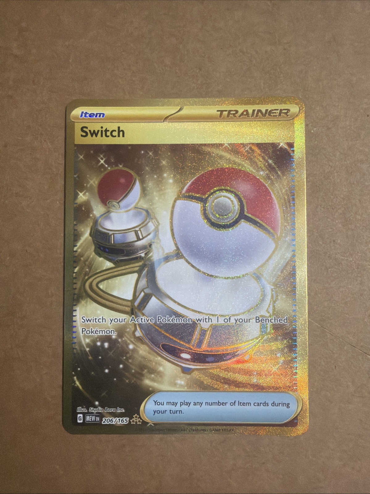 Pokemon Switch (Scarlet & Violet 151) 206/165 HYPER RARE HOLO