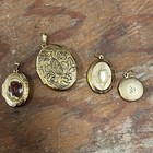 Vintage 1970's Gold Toned Locket and Charm Assortment of Sizes Lot 12 Pc — photo 3