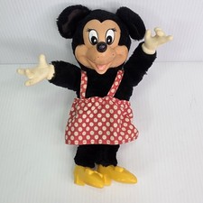 Vintage Applause Walt Disney Minnie Mouse Plush Plastic Face and Shoes Doll 7"
