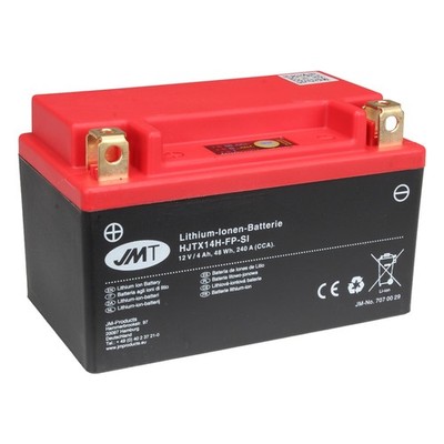 Lithium Ionen LiFePo4 Batterie HJTX14H-FP 12V für Honda CB-X4 1300 DC, 1997-1999