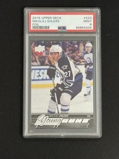 2015-16 Nikolaj Ehlers Young Guns Silver Foil PSA 9🔥 Rookie #223 Hurricanes RC