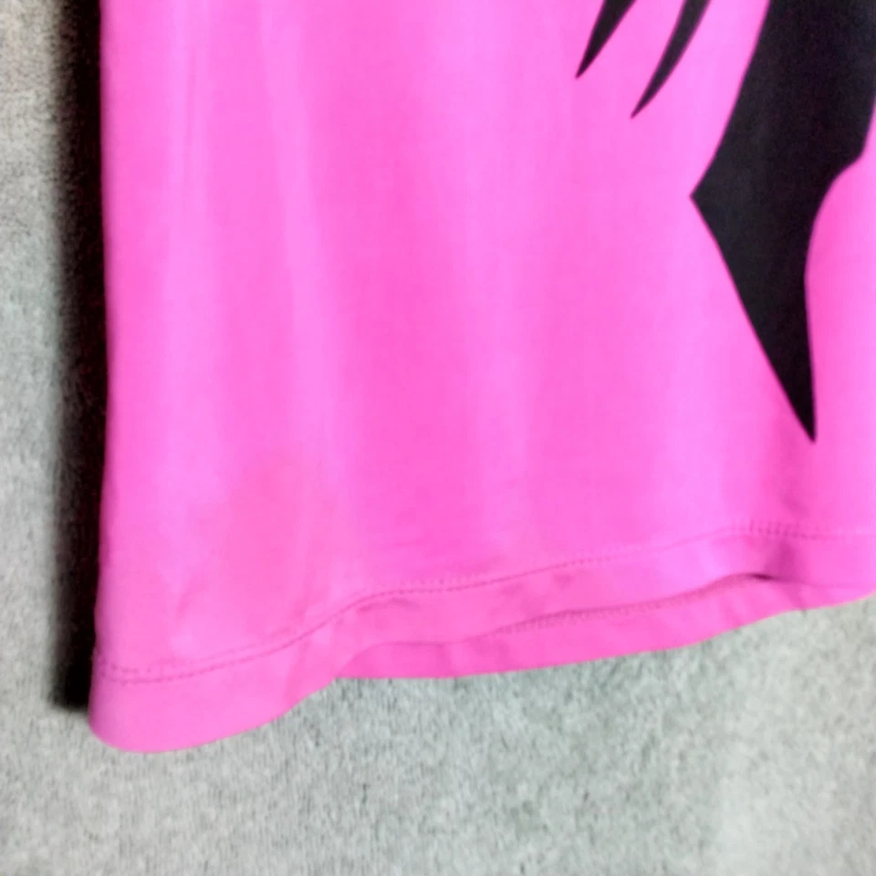 Regata Jamie Sadock Feminina Tamanho M Rosa Zebra Listras Borboleta Sem Mangas Zíper - Imagem 2 de 4