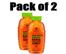 Nature Nate's 100 Pure Organic, Raw Unfiltered Honey, 16 oz 2 Pack