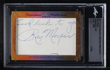 2017 Leaf Executive Collection Cut Signatures Gold 1/1 Ray Meyer Auto ur8