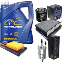 SCT Inspektionspaket 5L Mannol 10W-40 FüR VW Golf V 1.4 16V Skoda Octavia II