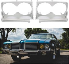 Headlamp Housings Compatible With 1971-1972 Oldsmobile 442 Cutlass Supreme F85 V Headlamp Housings Compatible With 1971-1972 Oldsmobile 442 Cutlass Supreme F85 V