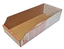 K-bins cardboard storage picking bins 8-18: 46x20x12 cm. Pack of 24 -- 50p each
