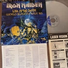 IRON MAIDEN Live After Death World Slavery Tour 85 Laser Disc LD 96LS2004 INSERT