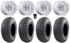 KMC Torx Bdlk 15  Wheels Mh +0mm 28  Mongrel Tires Polaris RZR Turbo S/RS1