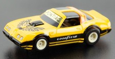 Vintage Tomy Aurora AFX Pontiac Firebird Yellow Black Goodyear HO Scale Slot Car