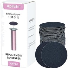 Schleifpapier 180-Grit für Hornhautentferner 120 Stück, Feines Schleifpapier